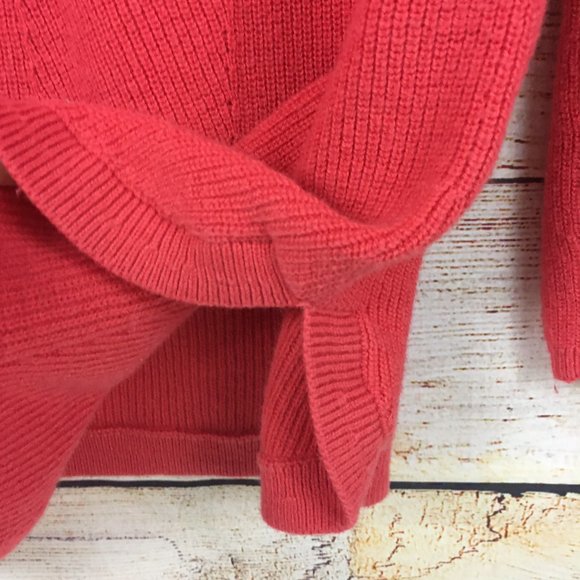 Talbots Tunic Pullover Sweater Burnt Orange Knit Long Sleeve - Picture 5 of 10